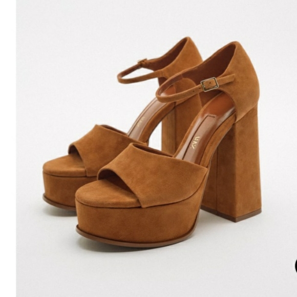 Zara Shoes - ZARA chunky platforms brown